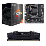 AMD Ryzen 5 5500, Gigabyte B550M DS3H AC R2 AM4, G.Skill Ripjaws V 16GB DDR4-3200, Computer Build Bundle