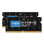 Crucial 64GB (2 x 32GB) DDR5-5600 PC5-44800 CL46 Dual Channel Laptop Memory Kit CT2K32G56C46S5 - Black