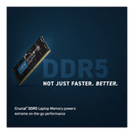 Crucial 64GB (2 x 32GB) DDR5-5600 PC5-44800 CL46 Dual Channel Laptop Memory Kit CT2K32G56C46S5 - Black