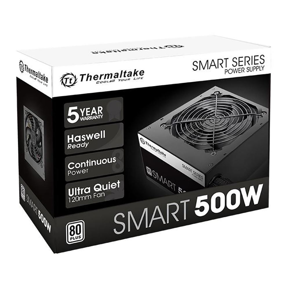 Thermaltake Smart Series 500 Watt 80 Plus ATX Non-Modular Power Supply