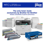 Brother Wireless MFC-L3720CDW Digital Color All-in-One Printer with Copy, Scan and Fax, Duplex and Mobile Printing