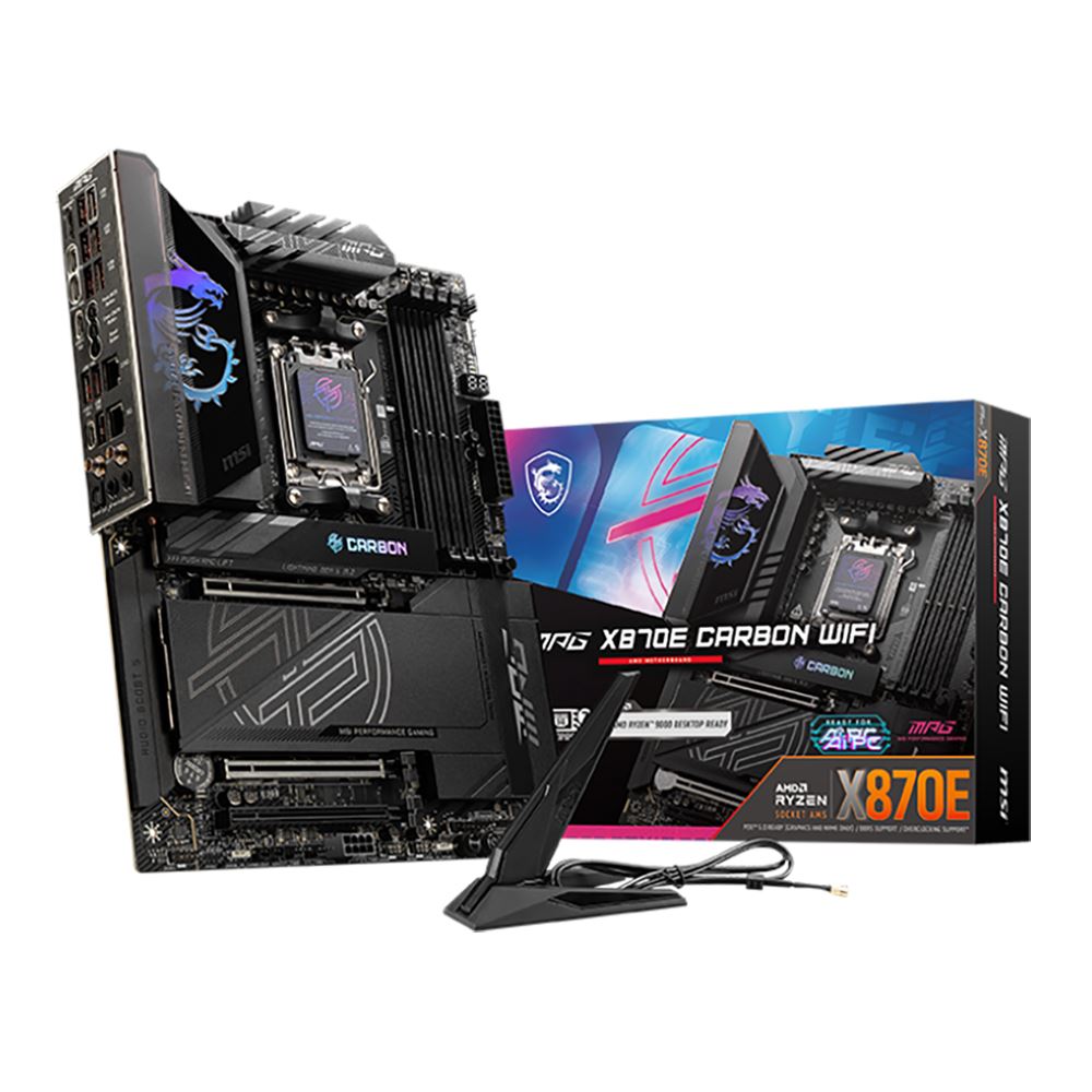 MSI X870E MPG CARBON WIFI AMD AM5 ATX Motherboard