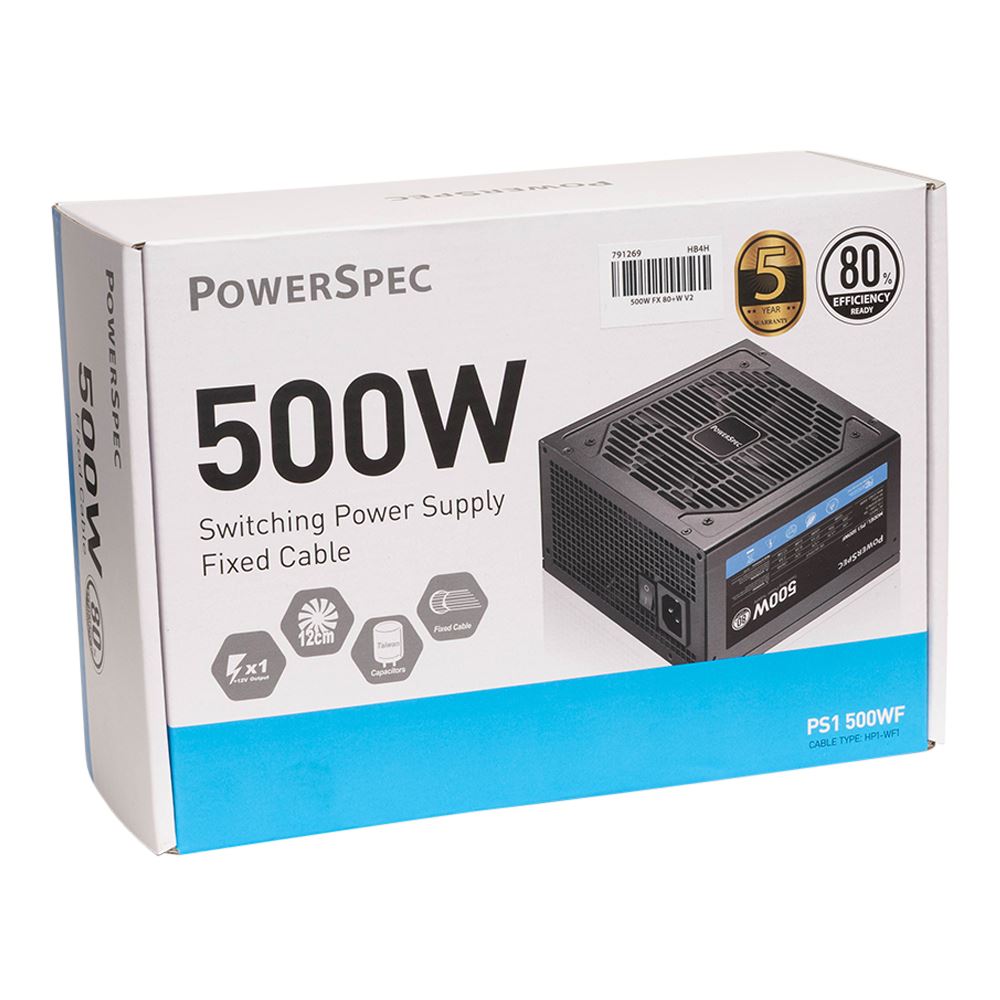 PowerSpec FX V2 500 Watt ATX Non-Modular Power Supply
