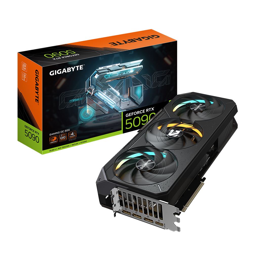 Gigabyte NVIDIA GeForce RTX 5090 Gaming OC Triple Fan 32GB GDDR7 PCIe 5.0 Graphics Card