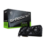 MSI NVIDIA GeForce RTX 5070 SHADOW 3X Overclocked Triple Fan 12GB GDDR7 PCIe 5.0 Graphics Card