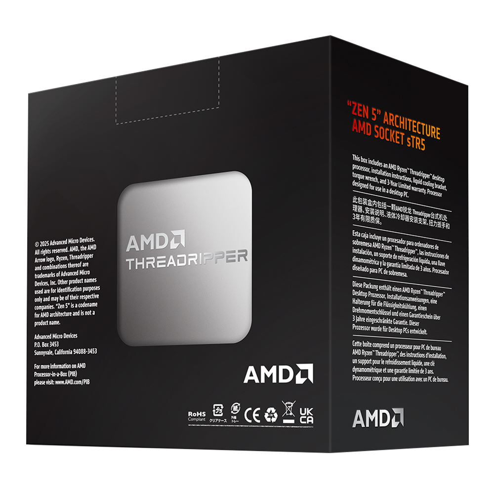 AMD Ryzen Threadripper 9960X Shimada Peak 4.2GHz 24-Core sTR5 Boxed Processor - Heatsink Not Included