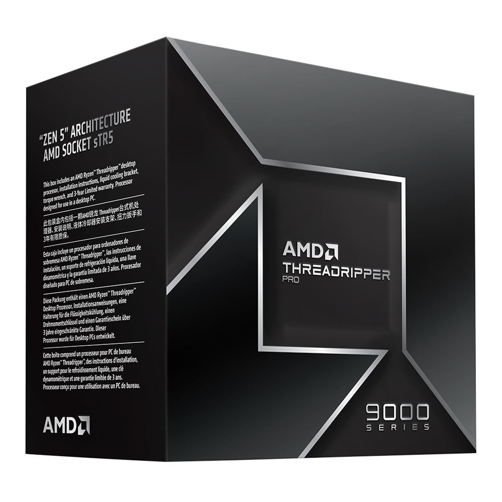 AMD Ryzen Threadripper PRO 9965WX Shimada Peak 4.2GHz 24-Core sTR5 Boxed Processor - Heatsink Not Included