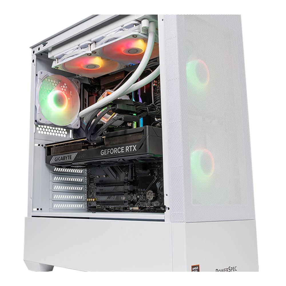 PowerSpec G757 Gaming PC AMD Ryzen 7 9800X3D 4.7GHz Processor; NVIDIA GeForce RTX 5080 16GB GDDR7; 32GB DDR5-6000 RAM; 2TB Solid State Drive
