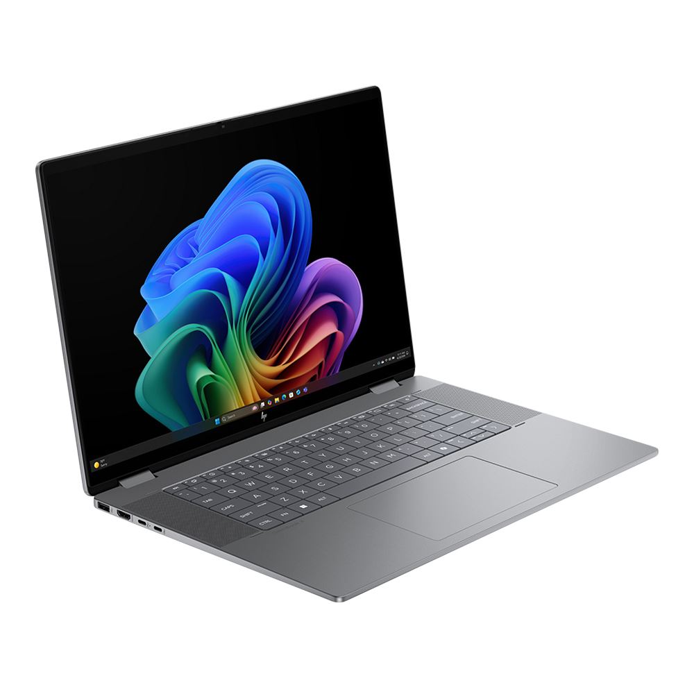 HP OmniBook X Flip Next Gen AI Copilot+ PC 16-ar0013dx 16" 2-in-1 Laptop Computer (Refurbished) - Meteor Silver Aluminum