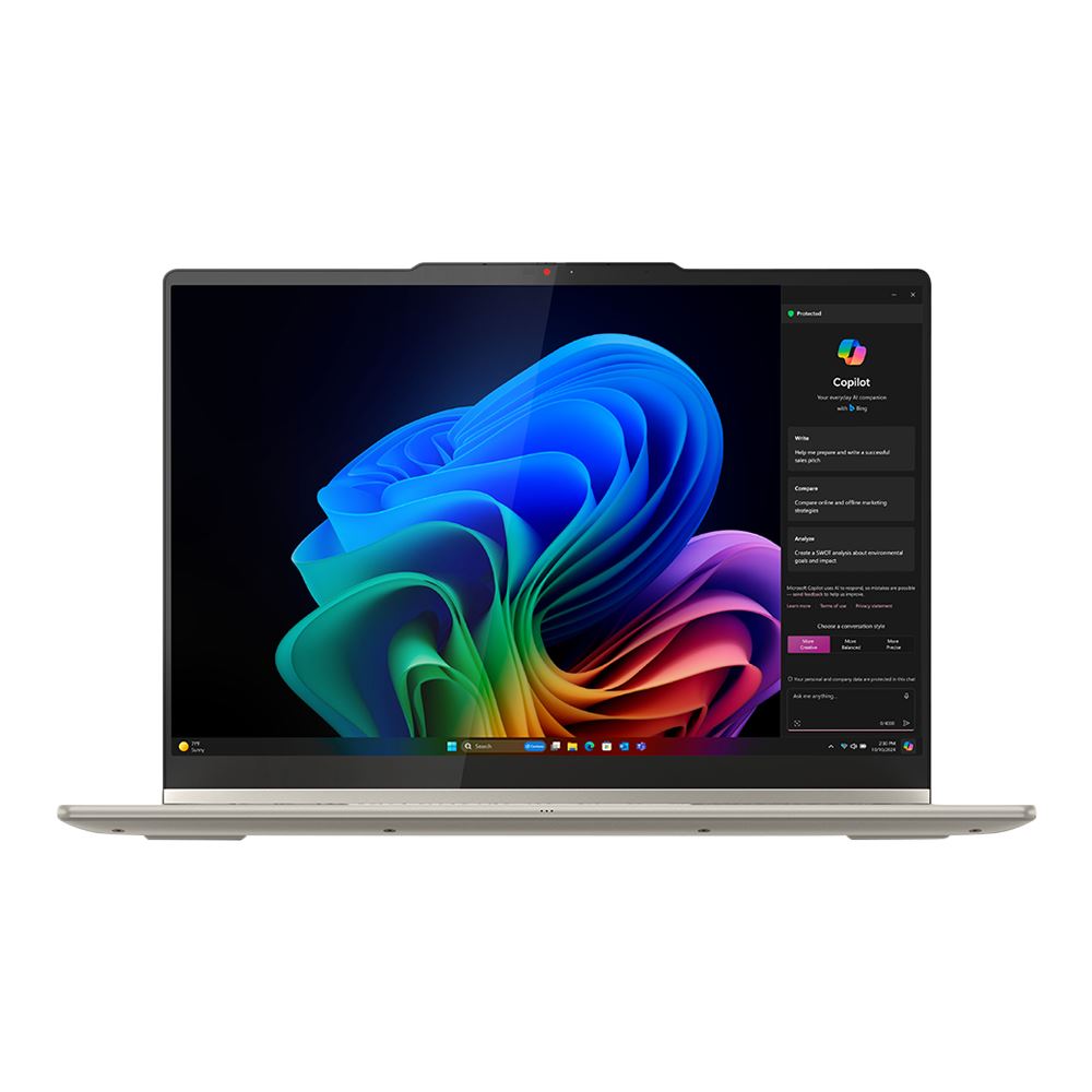 Lenovo Yoga 7 14AKP10 OLED 14" 2-in-1 Laptop Computer - Seashell AMD Ryzen AI 7 350 2.0GHz Processor; 16GB LPDDR5x-7500 Onboard RAM; 1TB Solid State Drive; AMD Radeon 860M Graphics