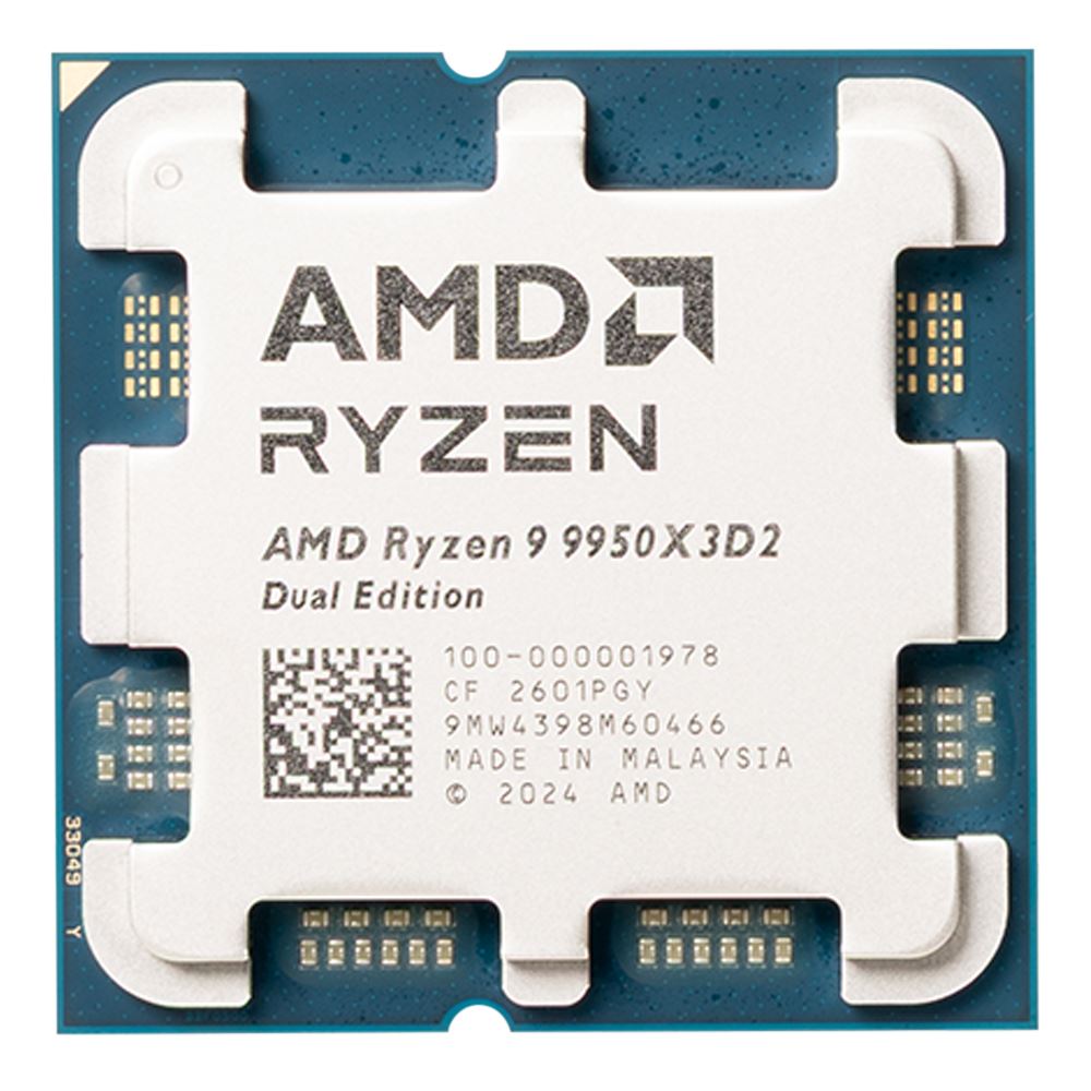 AMD Ryzen 9 9950X3D2 Dual Edition Granite Ridge AM5 4.30GHz 16-Core Boxed Processor - Heatsink Not Included