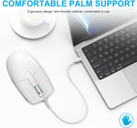 LOONASA USB C Wired Mouse, Type C Optical Mouse