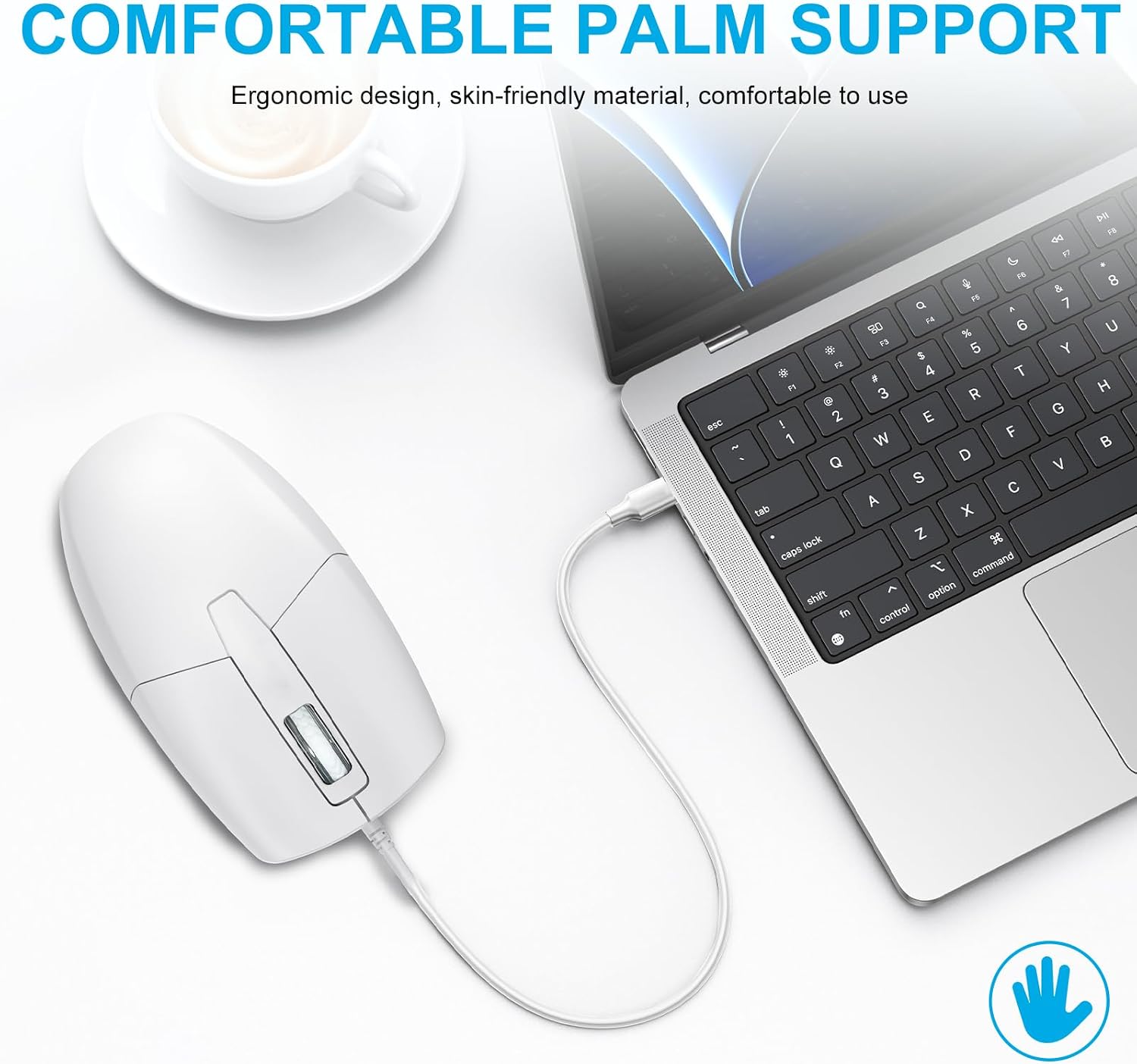 LOONASA USB C Wired Mouse, Type C Optical Mouse