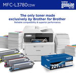 Brother MFC-L3780CDW Wireless Digital Color All-in-One Printer with Laser Quality Output, Single Pass Duplex. Renewed Premium