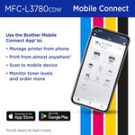 Brother MFC-L3780CDW Wireless Digital Color All-in-One Printer with Laser Quality Output, Single Pass Duplex. Renewed Premium