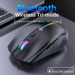 Rechargeable Bluetooth Mouse for MacBook, 6 Buttons, Comfortable to Hold, Quad-