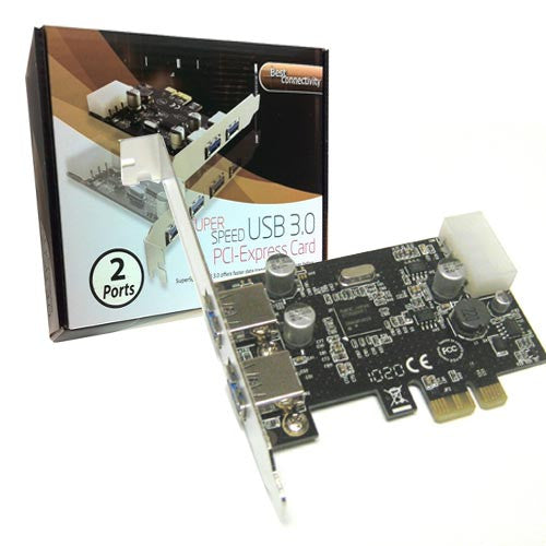 SYBA USB 3.0 PCI-e x1 2.0 Card with 2 External ports