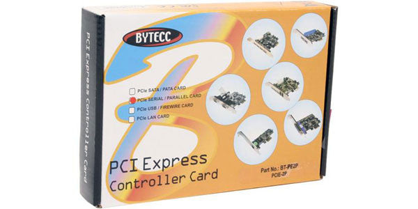 Bytecc BT-PE2S PCI-EXPRESS 1X 9PIN 2 Port Serial