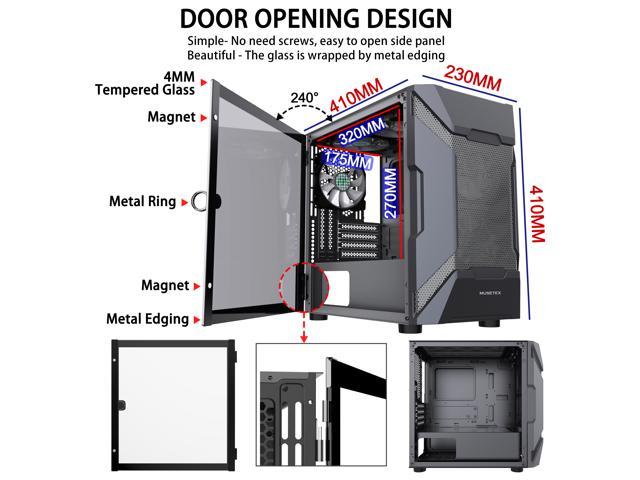 MUSETEX MESH Micro ATX Tower