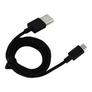 39.9'' Braided Cable For Micro USB 2.0 Devices Black