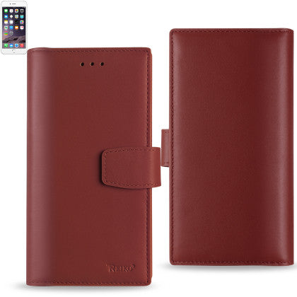 Genuine Leather Hidden Wallet Case for Iphone 6/ 6S Plus 5.5'