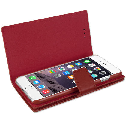Genuine Leather Hidden Wallet Case for Iphone 6/ 6S Plus 5.5'
