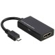 Micro USB Male to HDMI Female MHL
